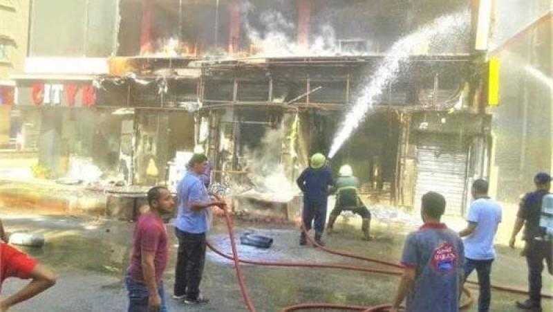 انتداب المعمل الجنائي للوقوف على ملابسات حريق مطعم بالمعادي