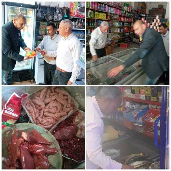 ضبط لحوم وأسماك مدخنة فاسدة وتحرير 11 محضرًا بالبحيرة