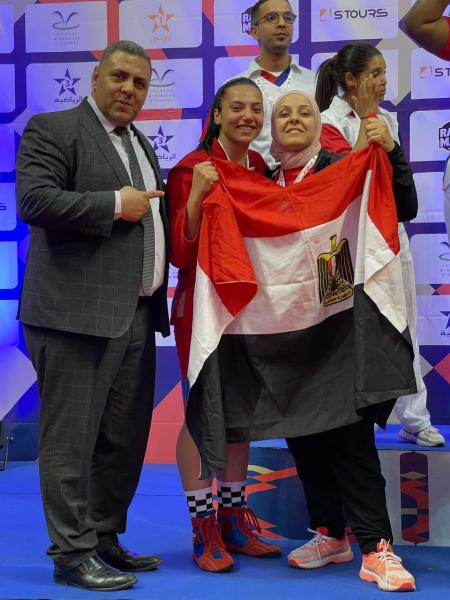 إيمان هاني تحصد الميدالية الفضية في البطولة الإفريقية للسامبو