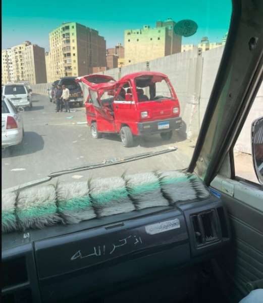 جانب من الحادث 