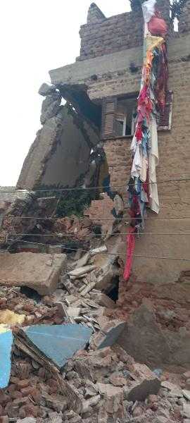 مصرع شخصين في انهيار جزئي لسقف منزل ببني سويف