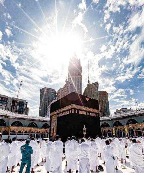 شاهد.. تعامد الشمس على الكعبة المشرفة اليوم