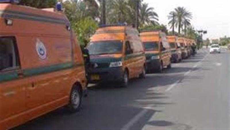 إصابة 8 أشخاص في حادث تصادم سيارتين بالفيوم