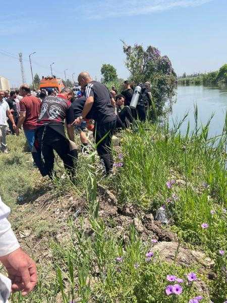 إصابة 18 عاملًا إثر انقلاب سيارة ربع نقل في ترعة بالدقهلية