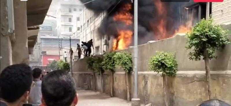 حريق هائل في مستشفى دكرنس العام بالدقهلية.. صور