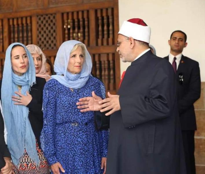 الدكتور سلامة داود والسيدة الأمريكية الأولى