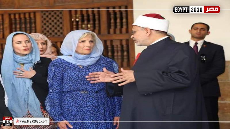 الدكتور سلامة داود والسيدة الأمريكية الأولى