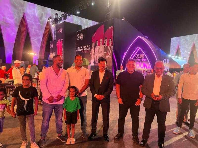 وزير الرياضة يشهد ختام بطولة الجونة الدولية للاسكواش للرجال والسيدات
