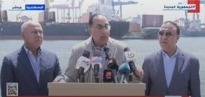 مدبولي: ننفذ منظومة متكاملة لإدارة مياة الأمطار بالإسكندرية