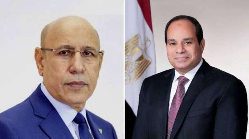 الرئيس المصري ونظيره الموريتاني