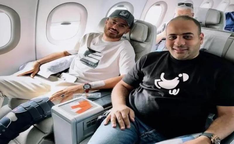 «الونش» يعود من ألمانيا بعد اجراء عملية الرباط الصليبي