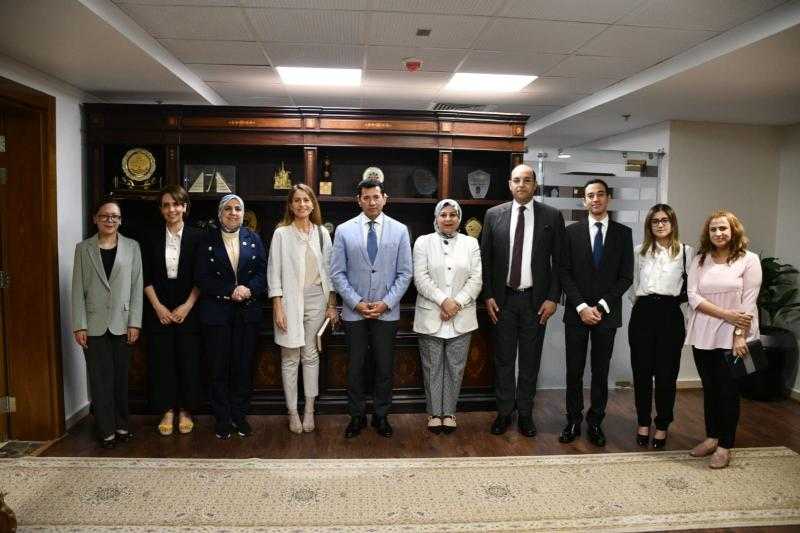 وزير الرياضة يستقبل ممثلي منظمة اليونسكو لبحث التعاون المشترك
