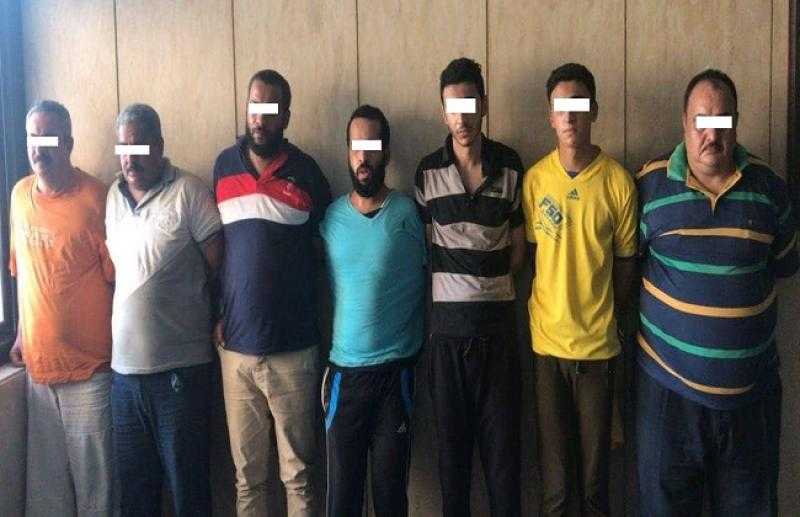 حبس 9 متهمين بحوزتهم مواد مخدرة وأسلحة نارية وذخيرة بكفر البطيخ