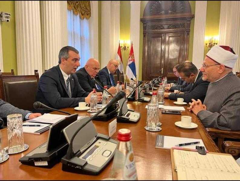 خلال لقاءه برئيس البرلمان الصربي.. المفتي: نحن في مصر ضد جماعة الإخوان فكرًا وتنظيمًا