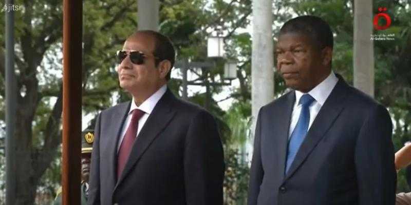 «مراسم رسمية».. شاهد| السيسي يغادر أنجولا بعد زيارة تاريخية