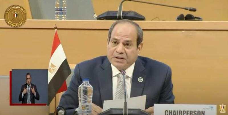 السيسي: مصر دفعت معدلات التكامل الاقتصادي خلال رئاستها الكوميسا - فيديو