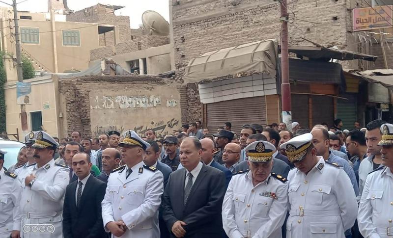 جانب من جنازة الشهيد الرائد مصطفى عبد الرازق