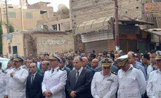 محافظ أسيوط يشارك بالجنازة العسكرية للرائد مصطفى عبد الرازق بطما في سوهاج
