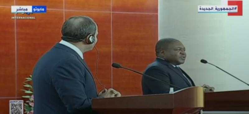 بث مباشر.. مؤتمر صحفي للرئيس السيسي ونظيره الموزمبيقي