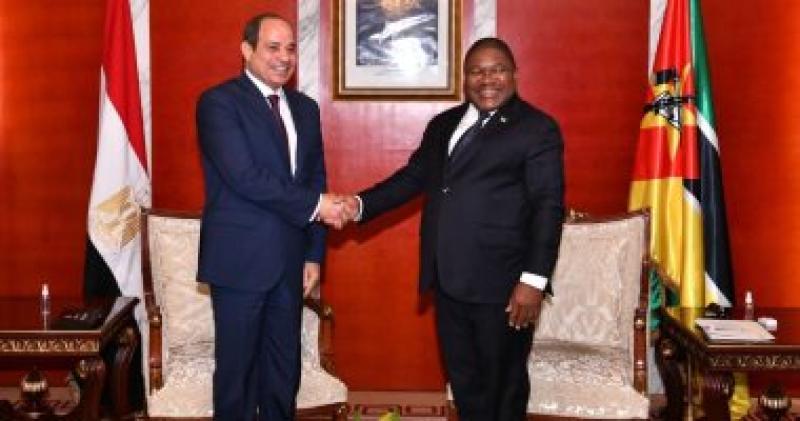 الرئيي السيسي ونظيره الموزمبيقي