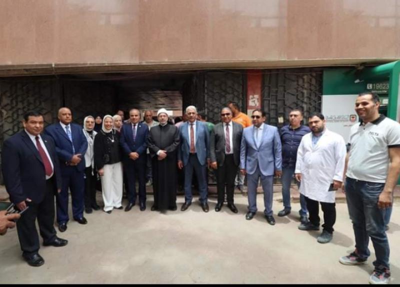رئيس جامعة الأزهر خلال الافتتاح 