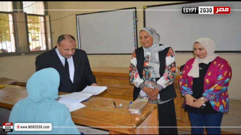 نائب رئيس جامعة الأزهر خلال تفقده اللجان