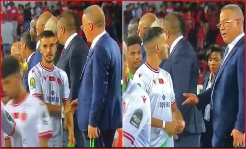 «خناقة أم عتاب».. القصة الكاملة لأزمة لاعب الوداد وفوزي لقجع