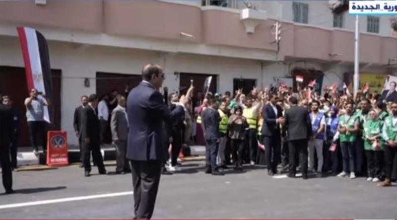 السيسي يرحب بشباب «حياة كريمة» والتحالف الوطني للعمل الأهلي التنموي