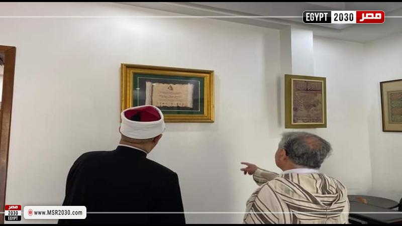 دكتور نظير عياد خلال الزيارة