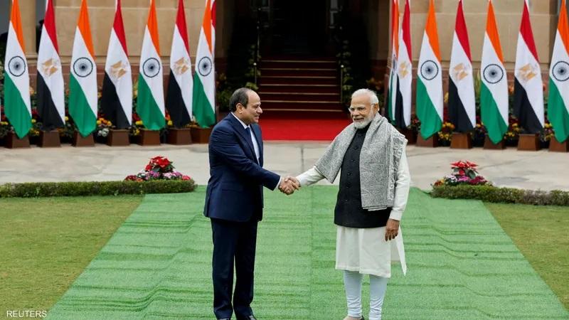 الرئيس السيسي ونظيره الهندي