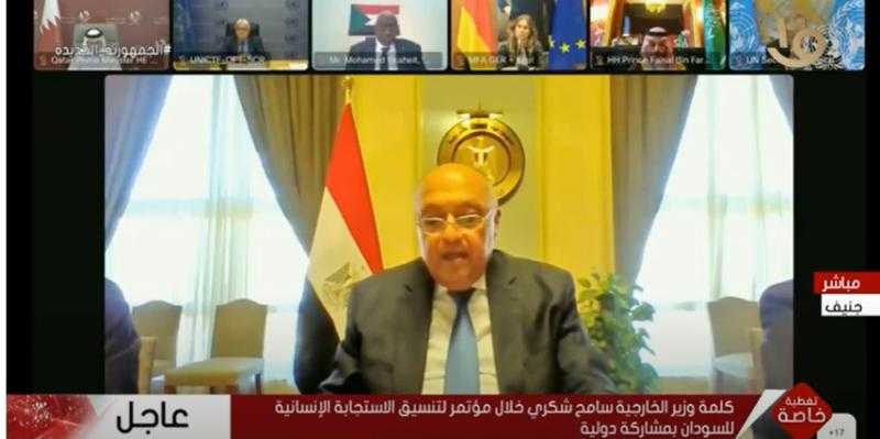 سامح شكري: استقرار السودان لا يتجزأ من أمن مصر القومي - فيديو