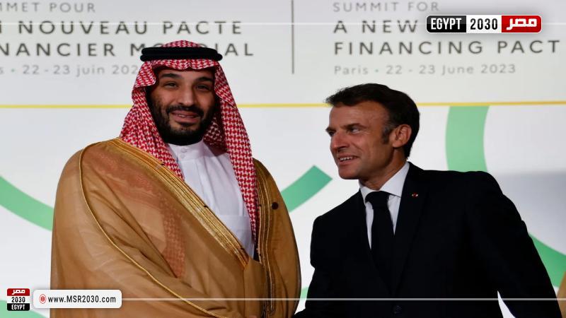 ماكرون وبن سلمان 