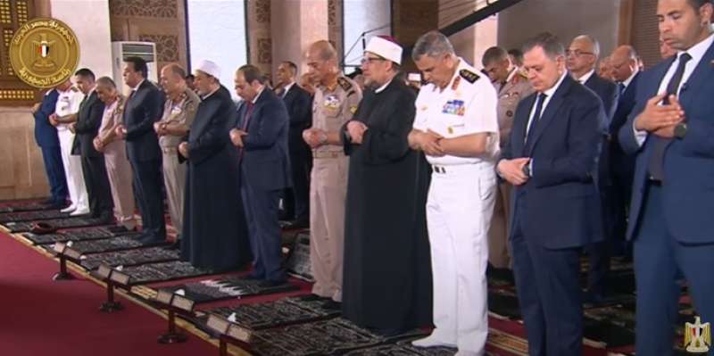 السيسي يؤدي صلاة عيد الأضحى