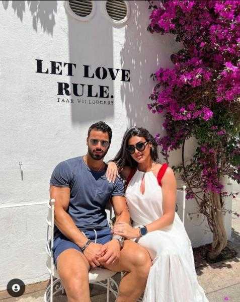 شاهد.. ميرنا نور الدين برفقة زوجها في أحدث جلسة تصوير