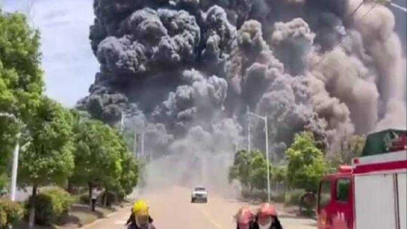 انفجار قوي في مصنع كيماويات بالصين ومخاوف من سقوط ضحايا