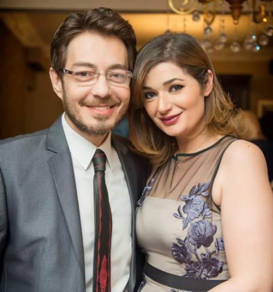 أحمد زاهر وزوجته 