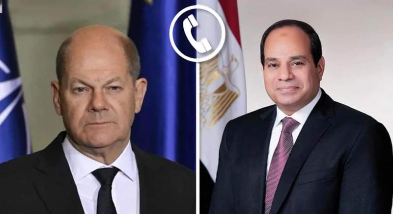 الرئيس السيسي والمستشار الألماني 