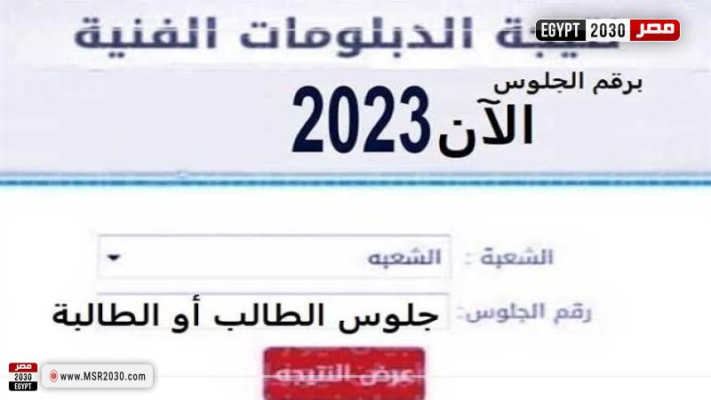 نتيجة الدبلومات الفنية