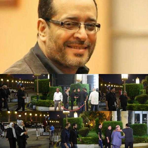 نجوم الفن والغناء في عزاء الفنان علاء عبد الخالق.. «صور»