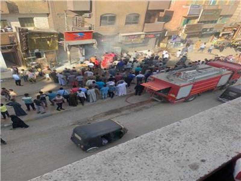 مصرع أب ونجله فى حريق محل «فول وطعمية» بالقليوبية