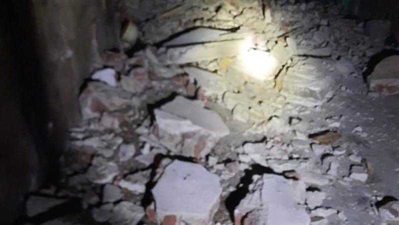 انهيار جزئي بعقار سكني ببورسعيد دون إصابات