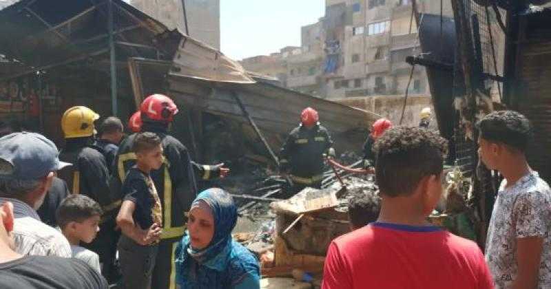 إخماد حريق نشب بجوار قطار أبوقير في الإسكندرية دون إصابات