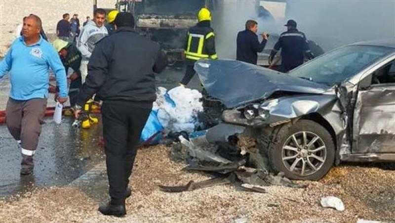 إصابة 3 أشخاص في حادث تصادم بصحراوي البحيرة