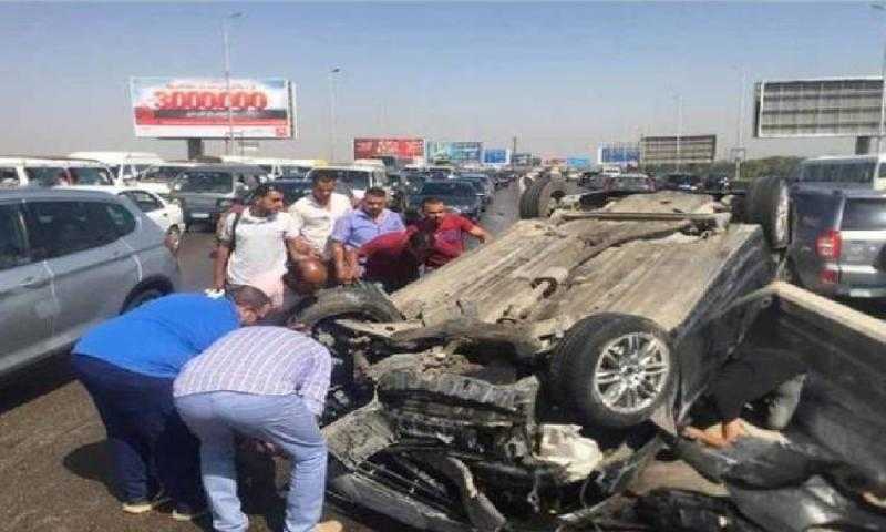 بالأسماء.. إصابة 8 أشخاص بينهم أطفال في حادث بطريق القصير
