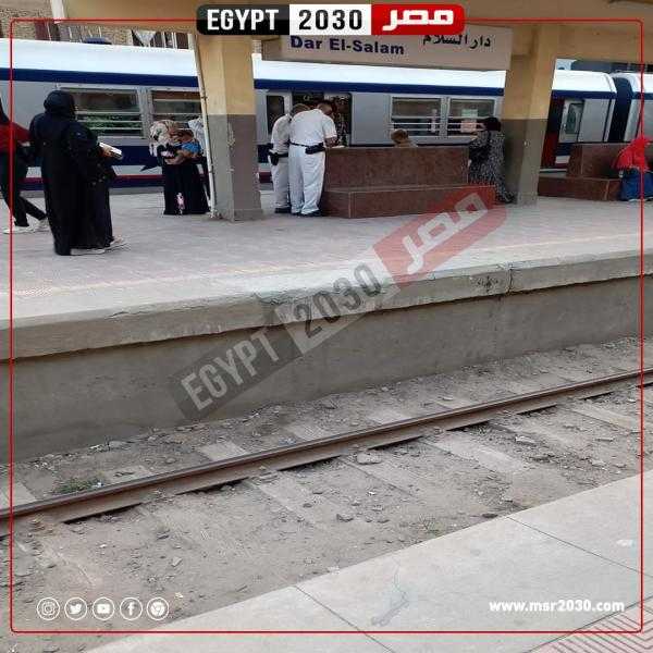 النيابة العامة تعاين مسرح حادث مصرع شاب بمترو دار السلام
