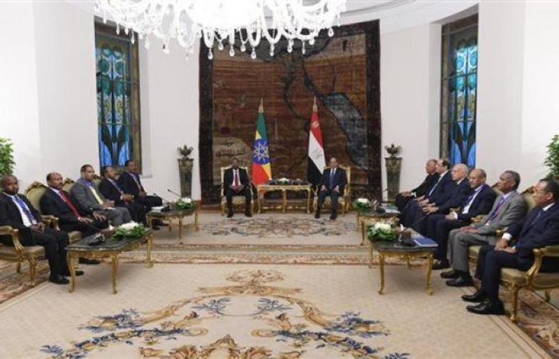 اجتماع الرئيس السيسي برئيس الوزراء الإثيوبي