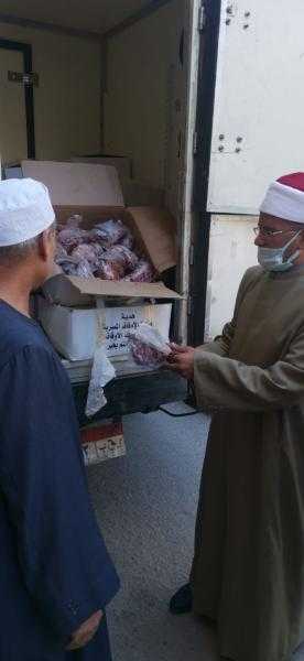 «أوقاف شمال سيناء» تتسلم 2 طن لحوم من «صكوك الأضاحي»