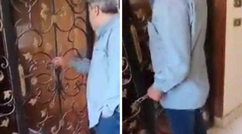 «اقفلي الباب».. شاهد رجل أعمال يطلق النار على زوجته داخل شقتها في التجمع الخامس