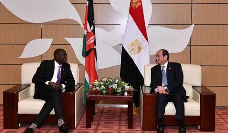 على هامش قمة نيروبي.. السيسي يلتقي نظيره الكيني