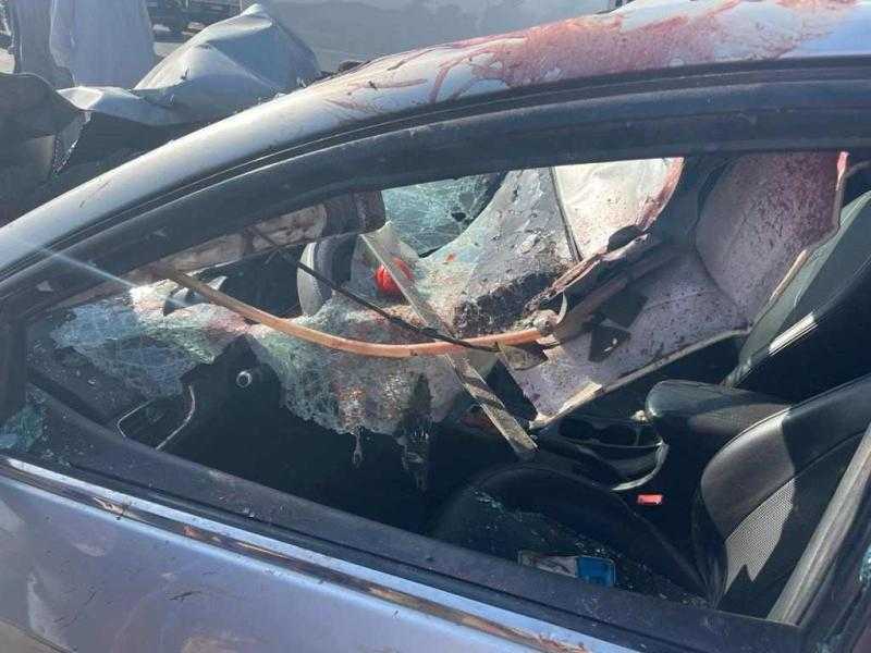 مصرع شابين إثر انقلاب سيارة بطريق الضبعة